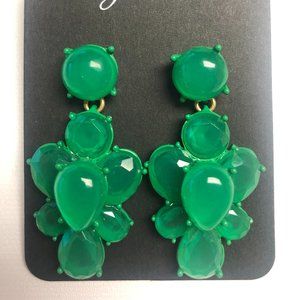 Emerald Green J. Crew Chandelier Earrings